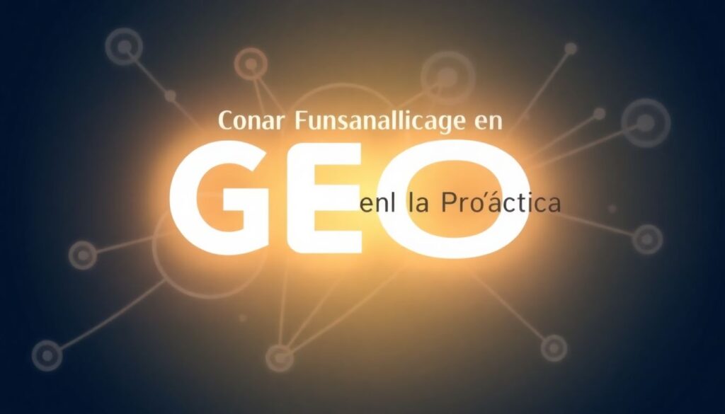 Cómo Funciona el GEO en la Práctica: Guía para que las IAs Encuentren y Recomienden tu Contenido
