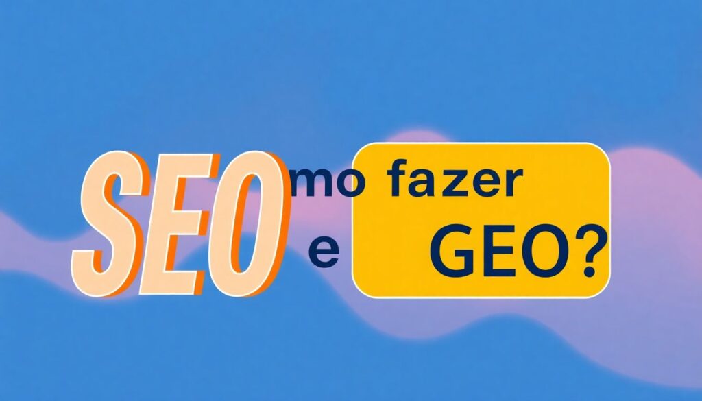 Como fazer SEO e GEO ?