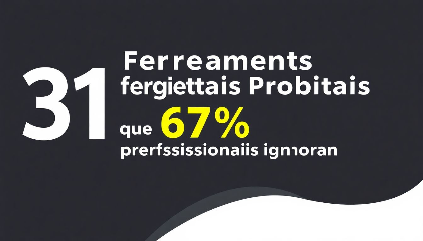 31 Ferramentas Digitais Proibidas que 67% dos Profissionais Ignoram