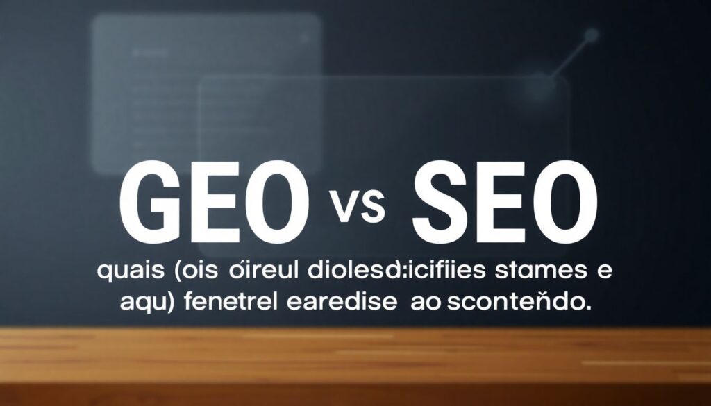 GEO vs SEO: quais as diferenças e como preparar seu conteúdo para ambos