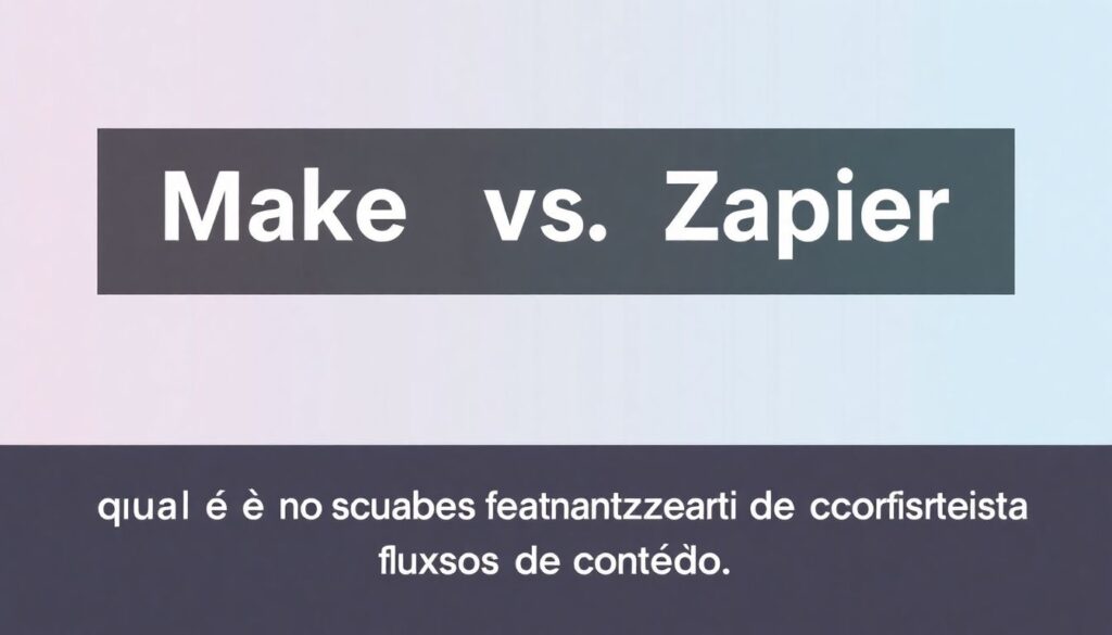 Make vs Zapier: qual é a melhor ferramenta para automatizar fluxos de conteúdo
