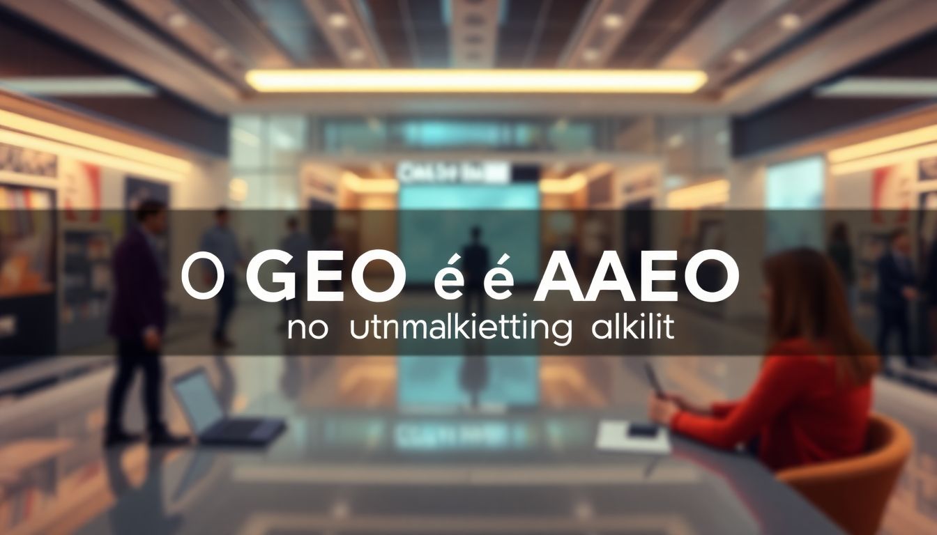 O que é GEO e AEO no marketing digital?