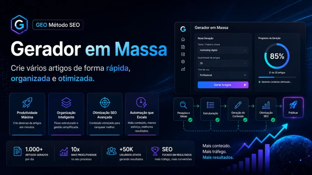O que é GEO Método SEO em 2026 - imagem do artigo