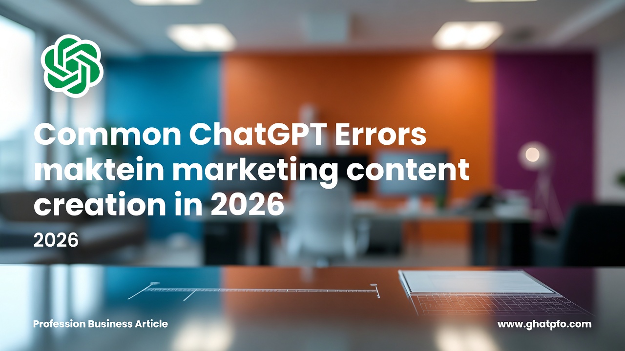 Como solucionar erros comuns do ChatGPT na criação de conteúdo para marketing em 2026