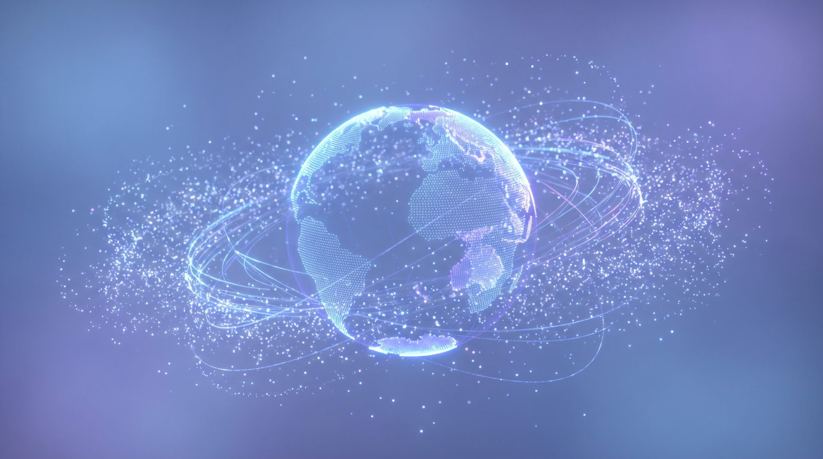 Rede global de dados conectando bilhões de usuários de inteligência artificial